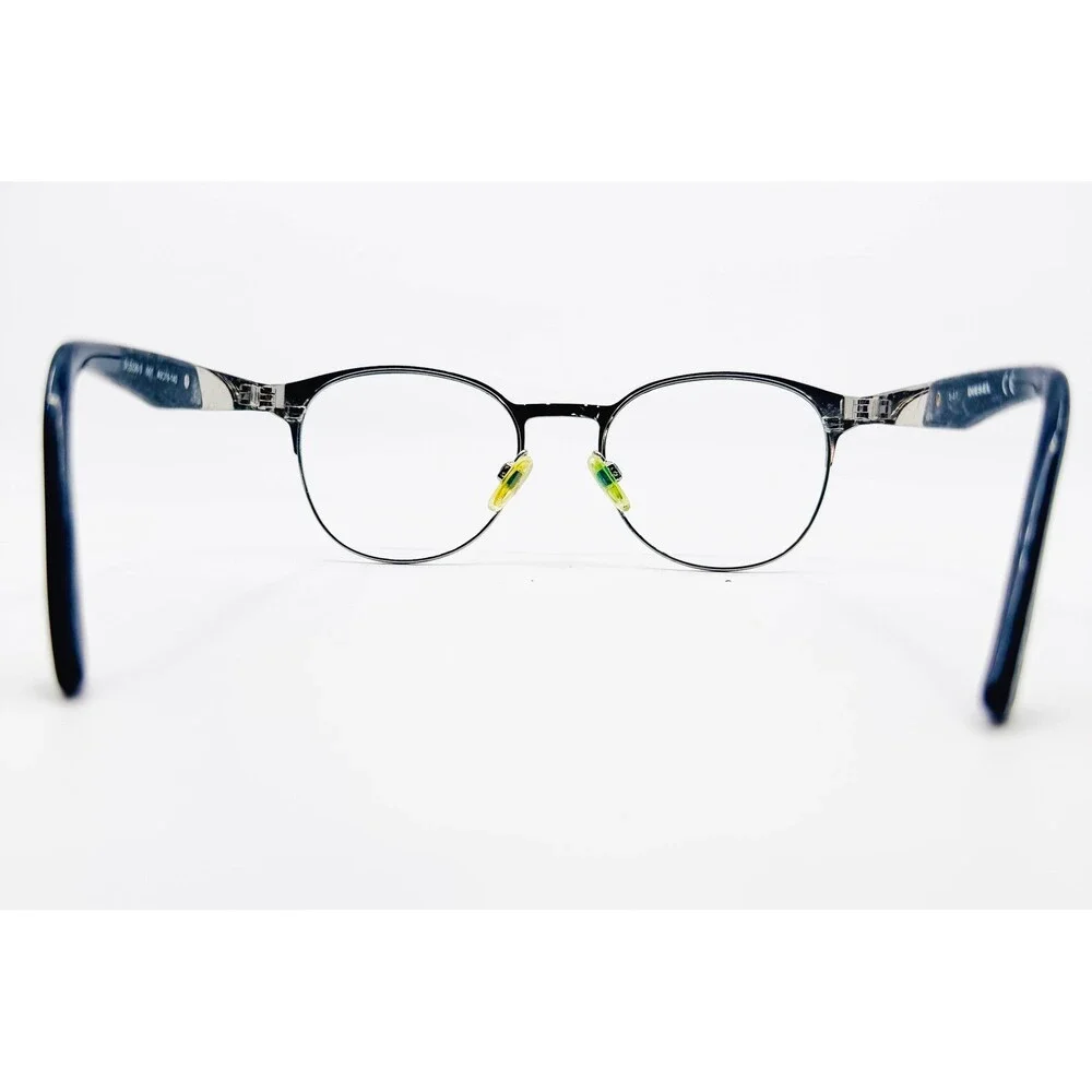 Diesel Eyeglasses Mens Black Round DL5236-3 001 49-19-140